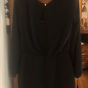 Mini black classic dress
